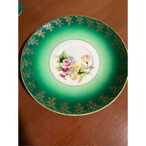 Shafford Tea Cup and Saucer, Hand Painted, Japan, Translucent - Picture 3 of 7